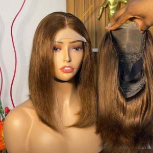 W009- Auburn Closure Straight Wig